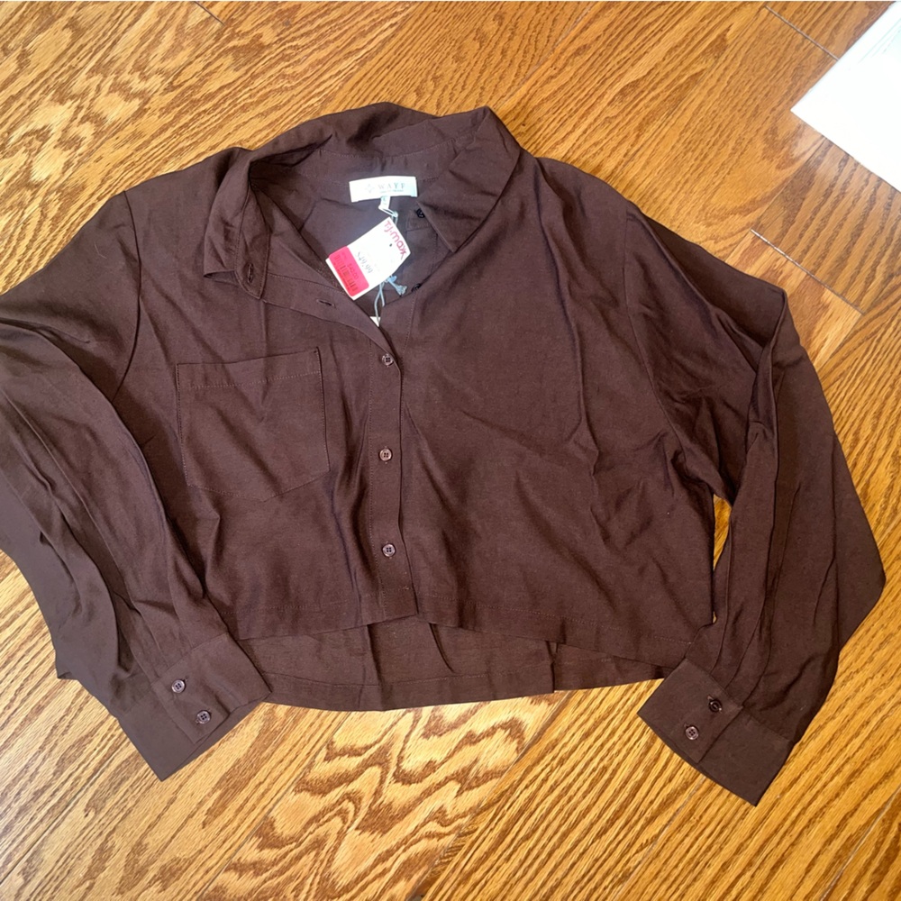 Wayf Chocolate Brown Shirt